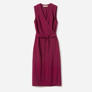 Women's The Japanese GoWeave Sleeveless Wrap Dress in Berry Size 2
